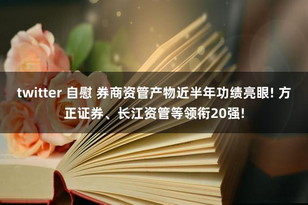 twitter 自慰 券商资管产物近半年功绩亮眼! 方正证券、长江资管等领衔20强!